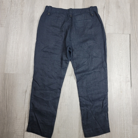 J. Crew Navy Linen Garden Pants - Picture 3 of 8